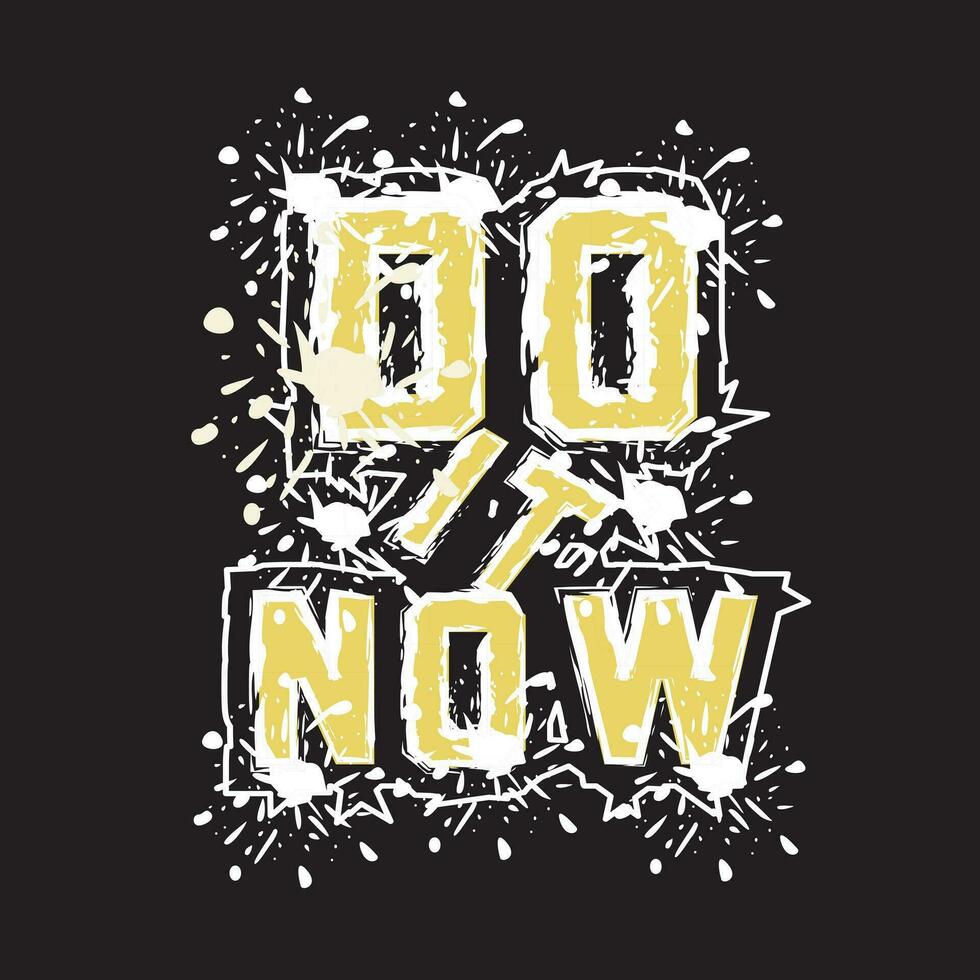 Motivational and inspirational quotes lettering text typography dark t shirt design on black background vector