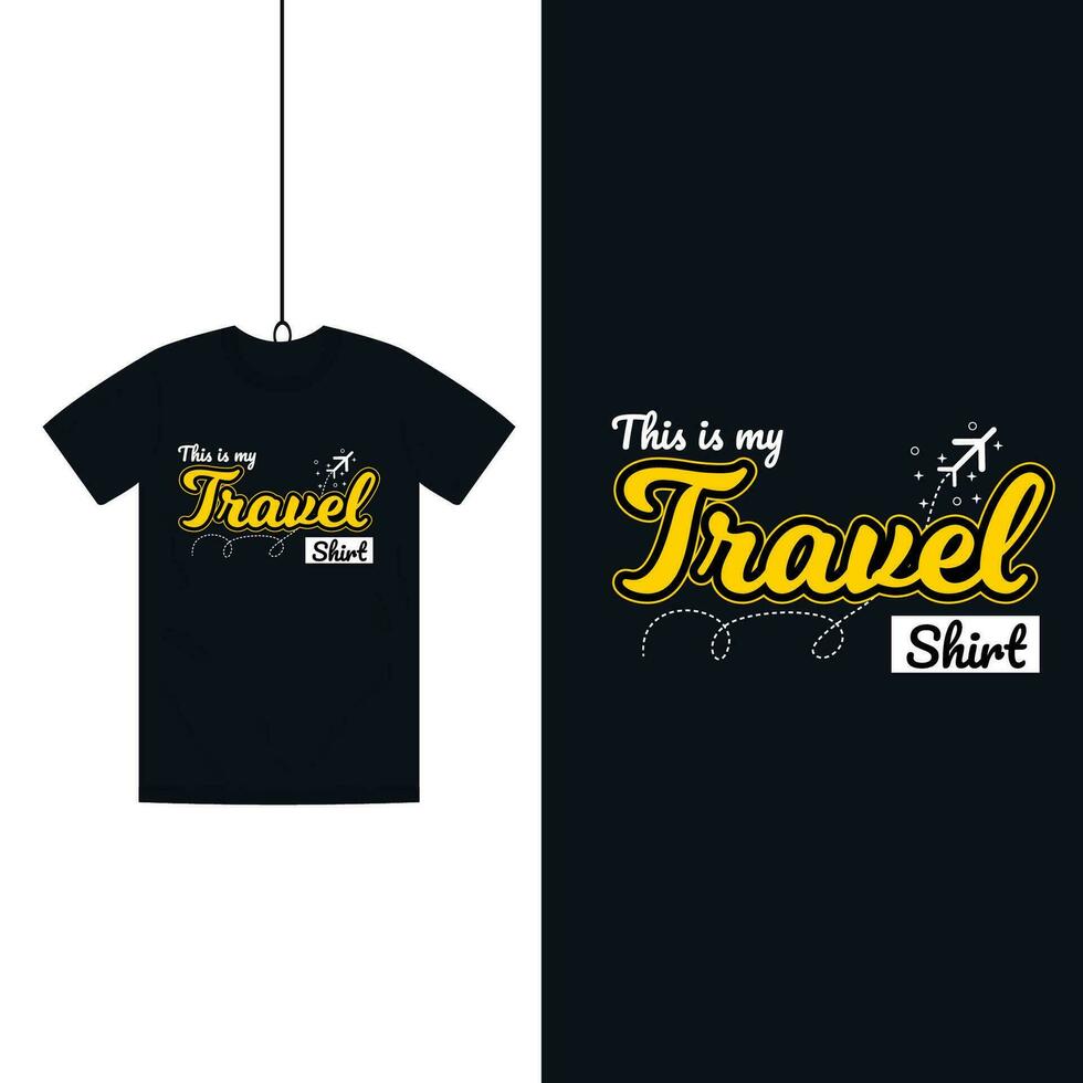Modern Travel T Shirt Design vector