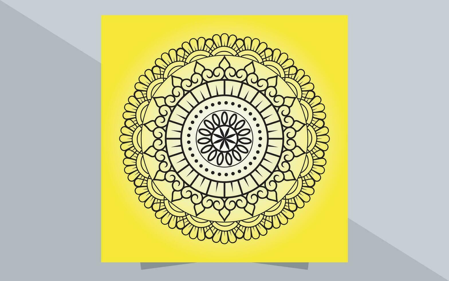 mandala vector diseño, flor modelo