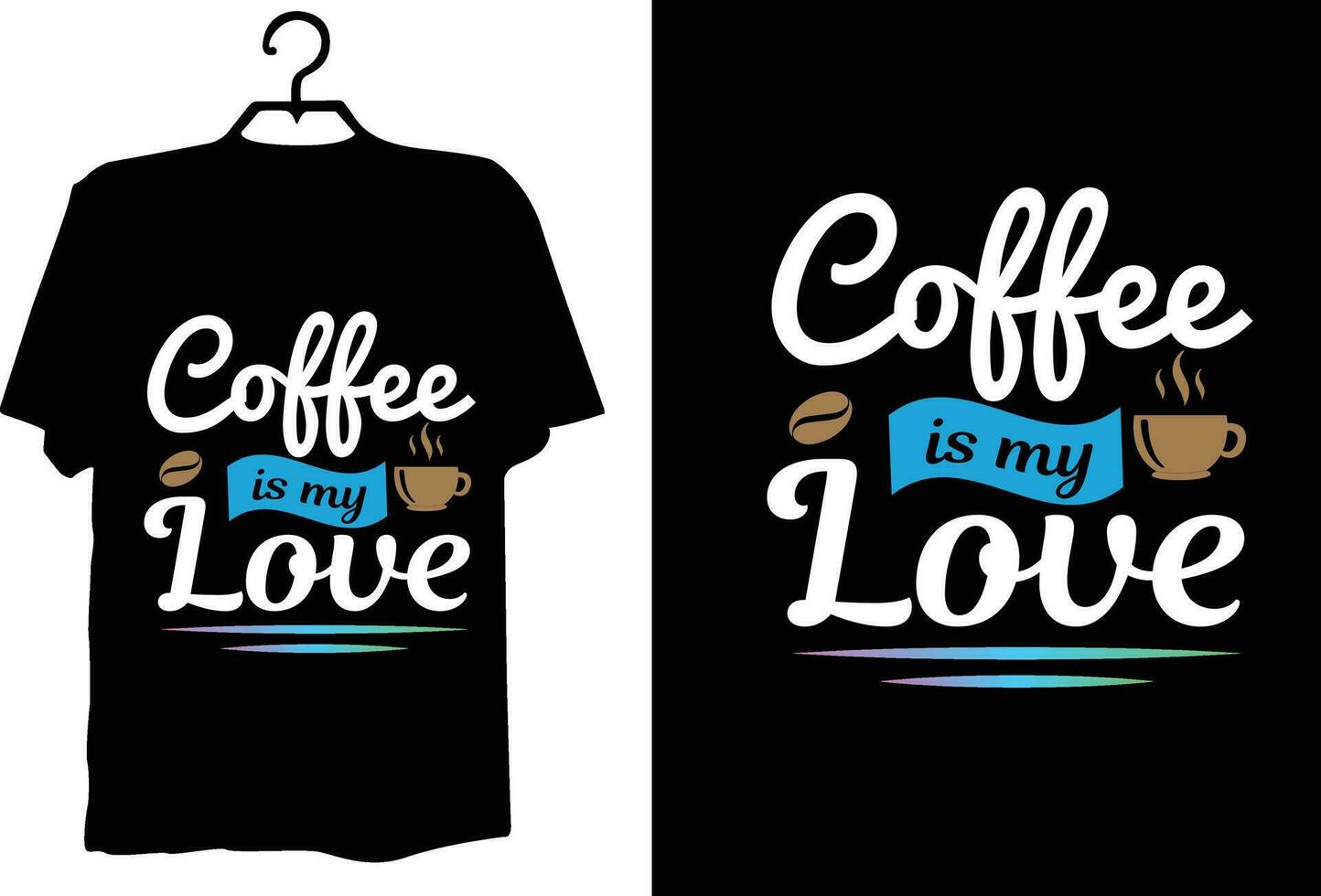 Coffee t shirt design vector