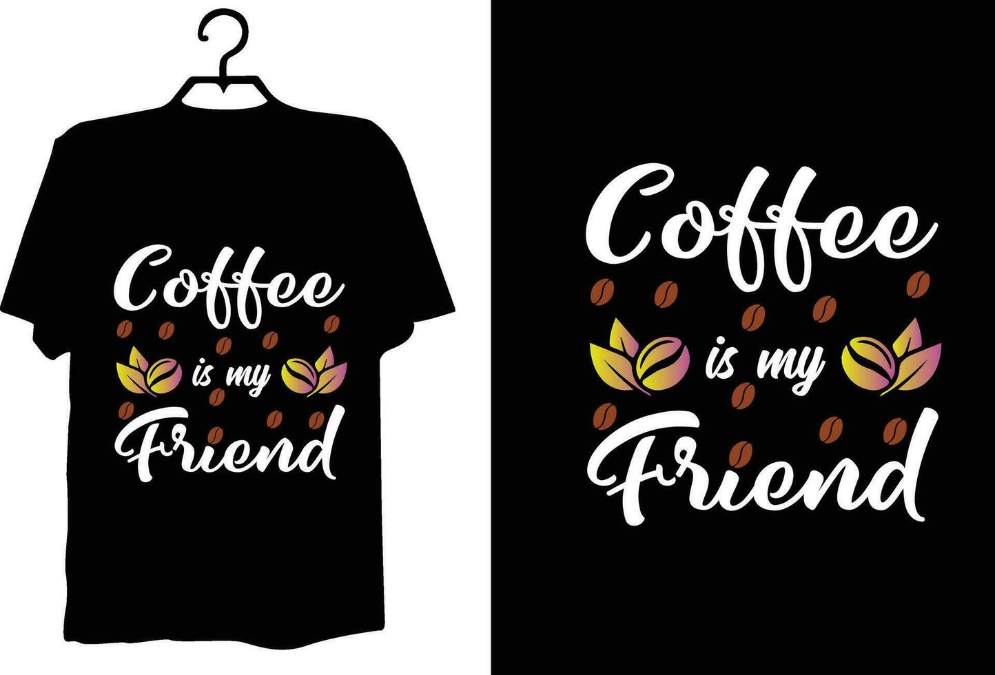 Coffee t shirt design vector