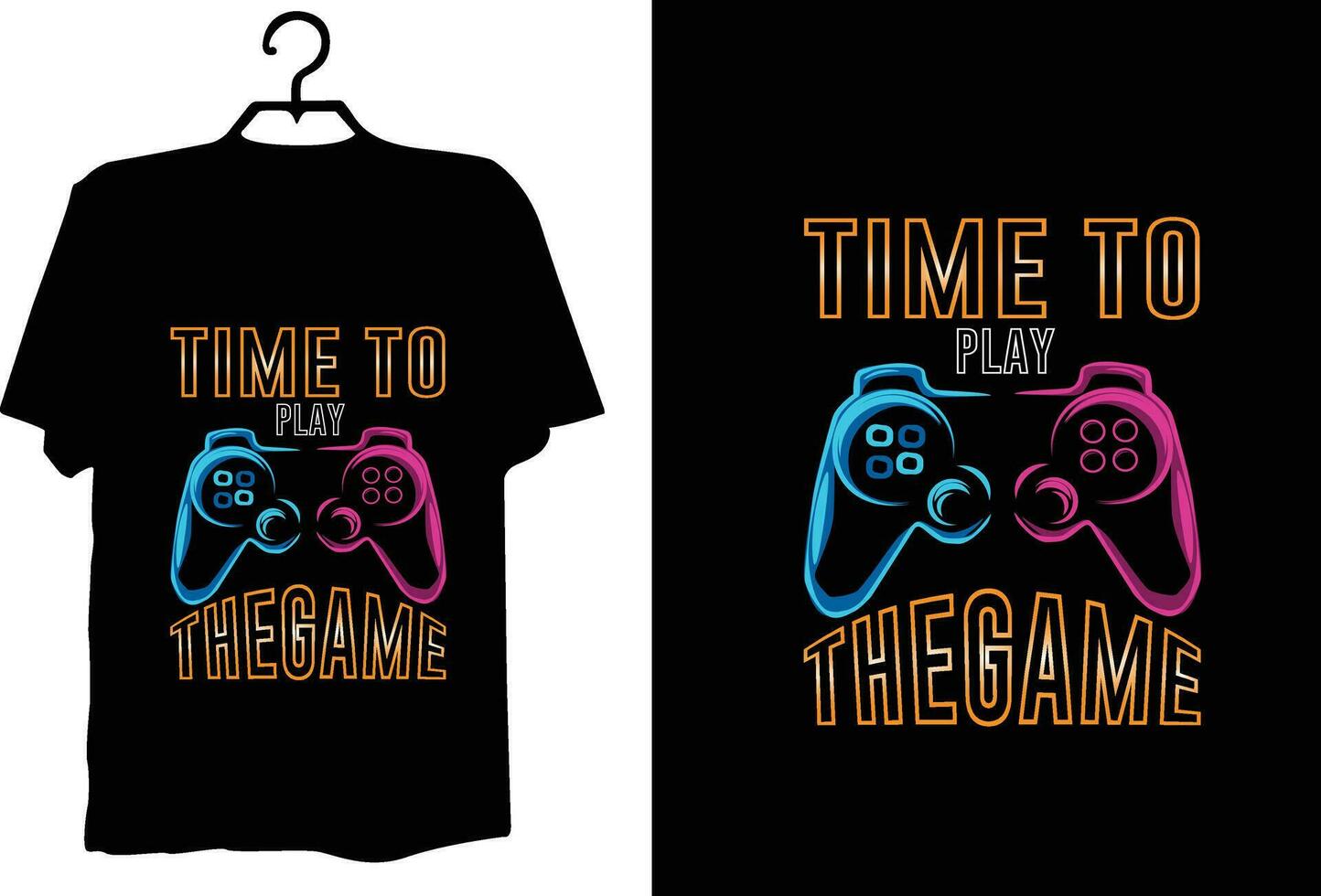 Game t shirt design vector
