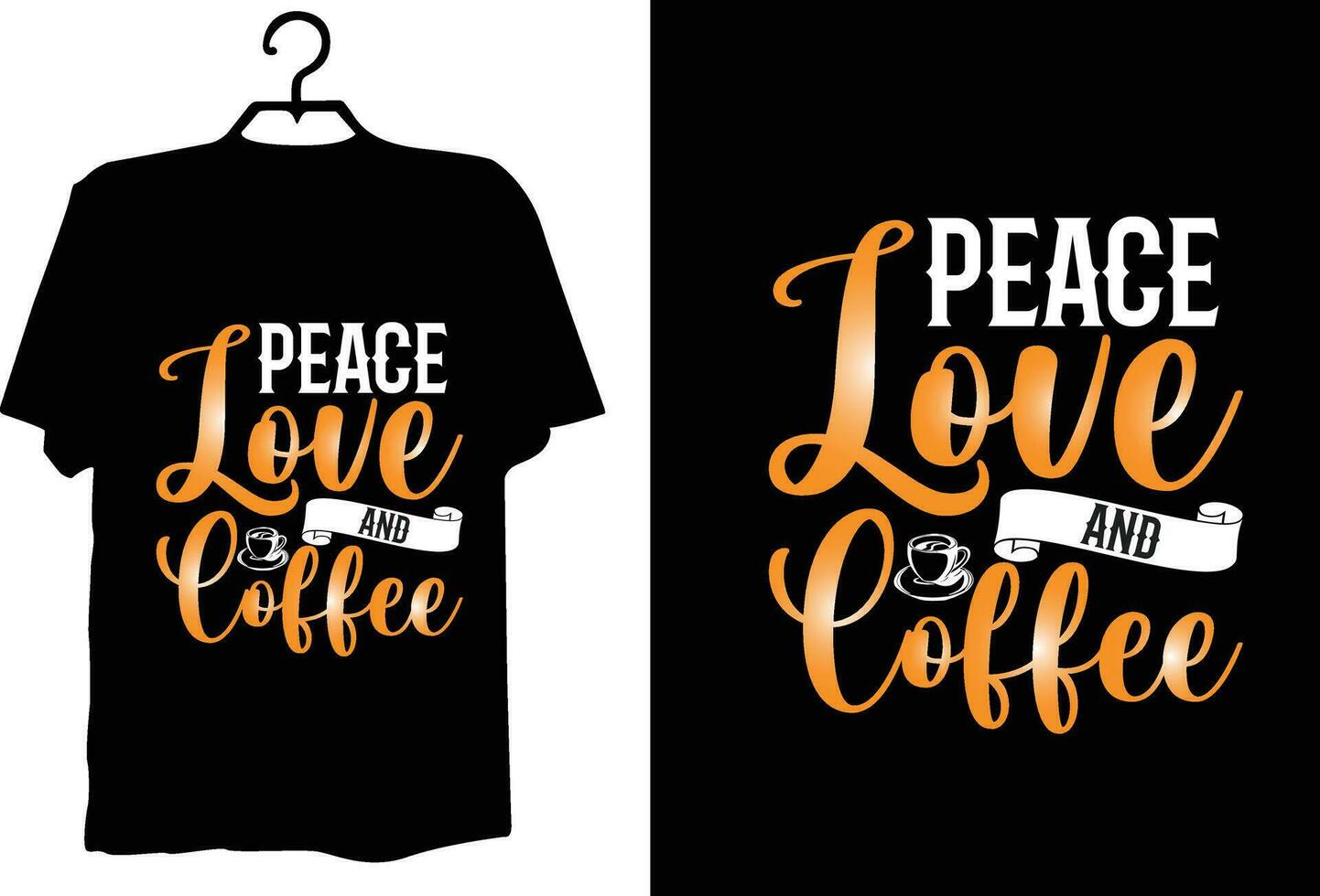 Coffee t shirt design vector