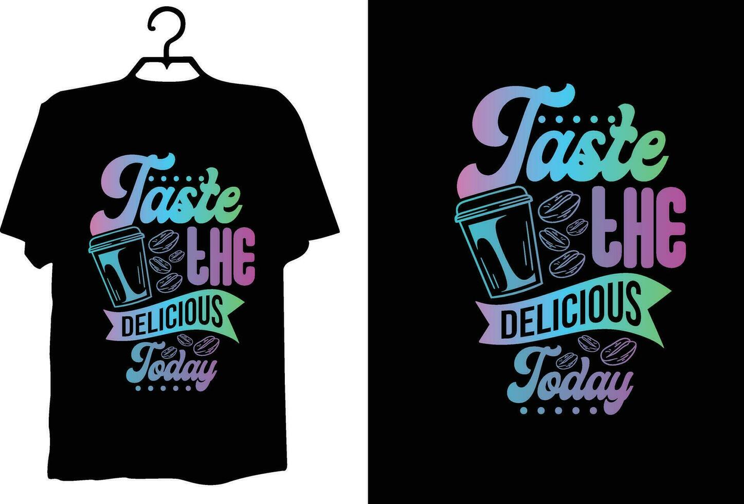 Coffee t shirt design vector