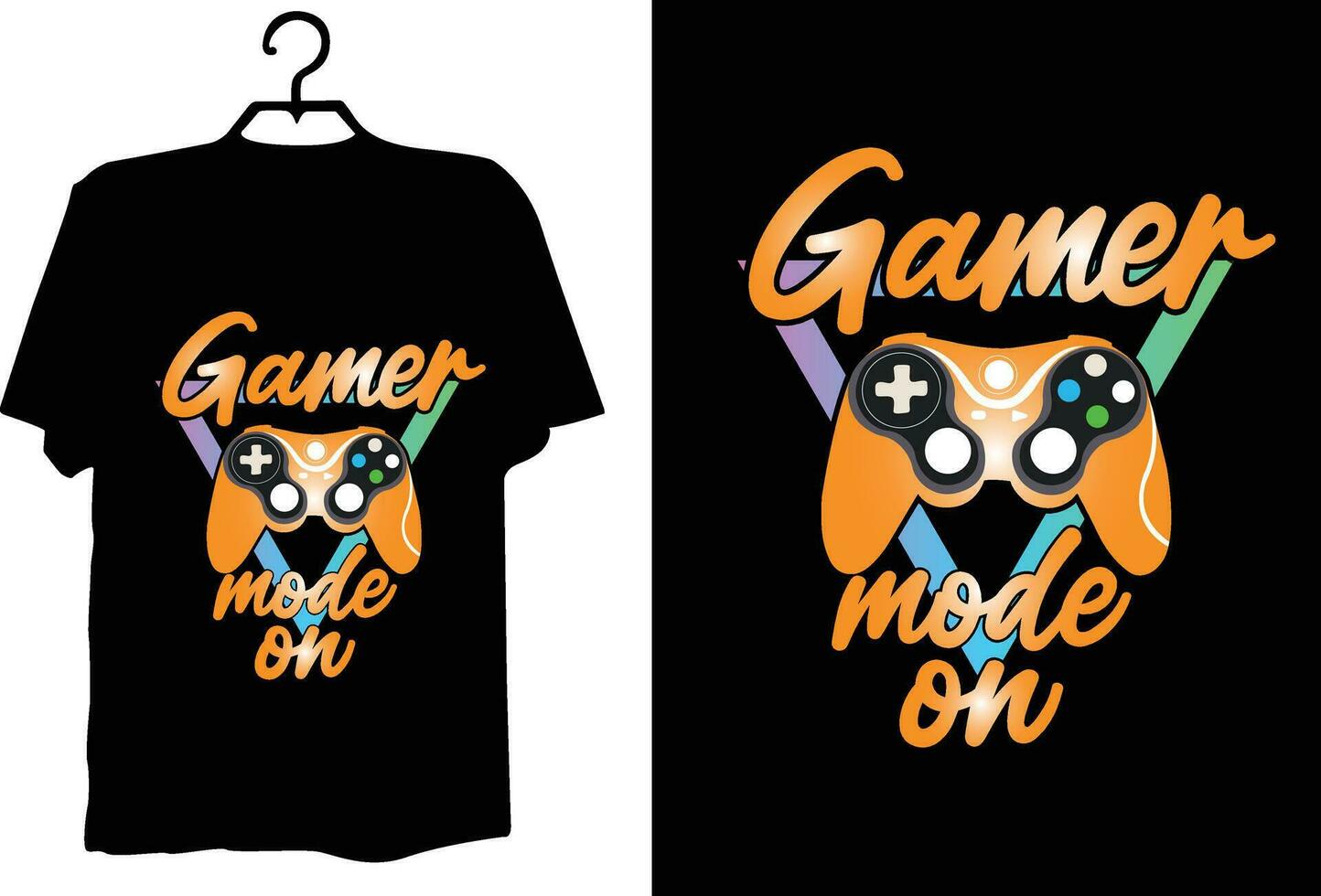 Game t shirt design vector