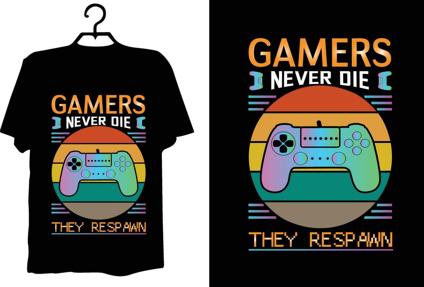 Game t shirt design vector