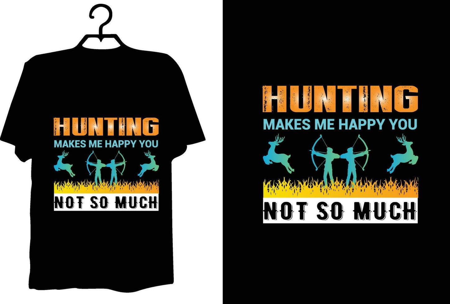 Hunting t shirt design vector