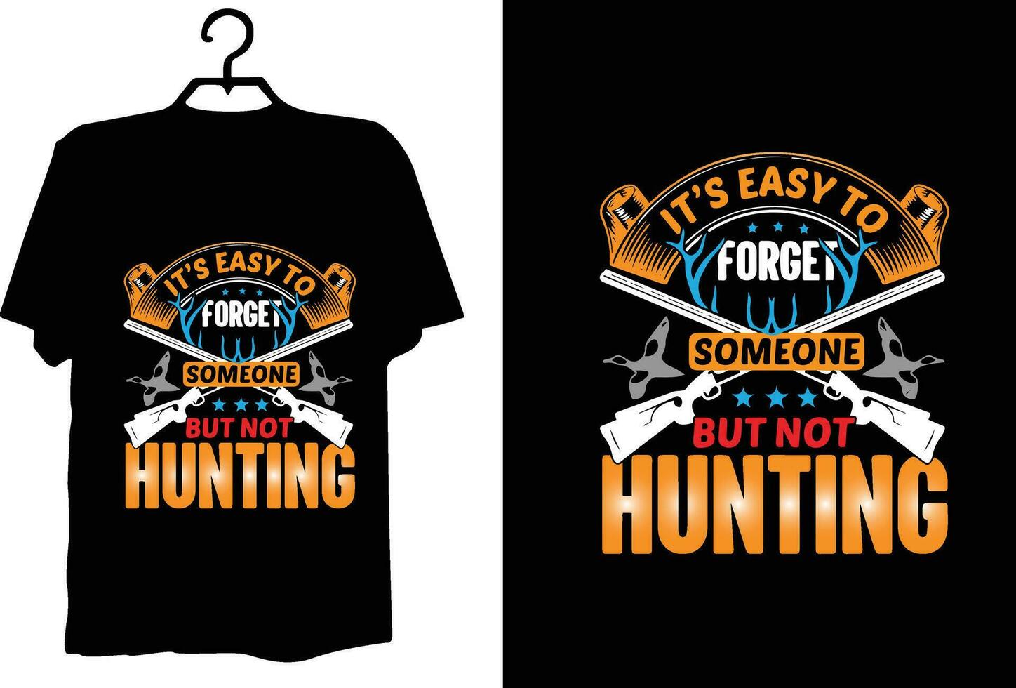 Hunting t shirt design vector