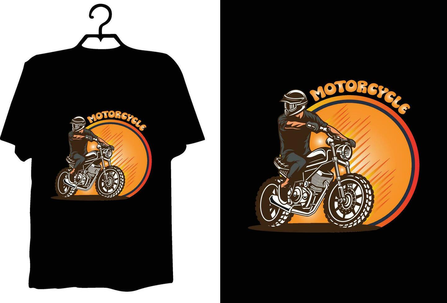 diseño de camiseta de moto vector