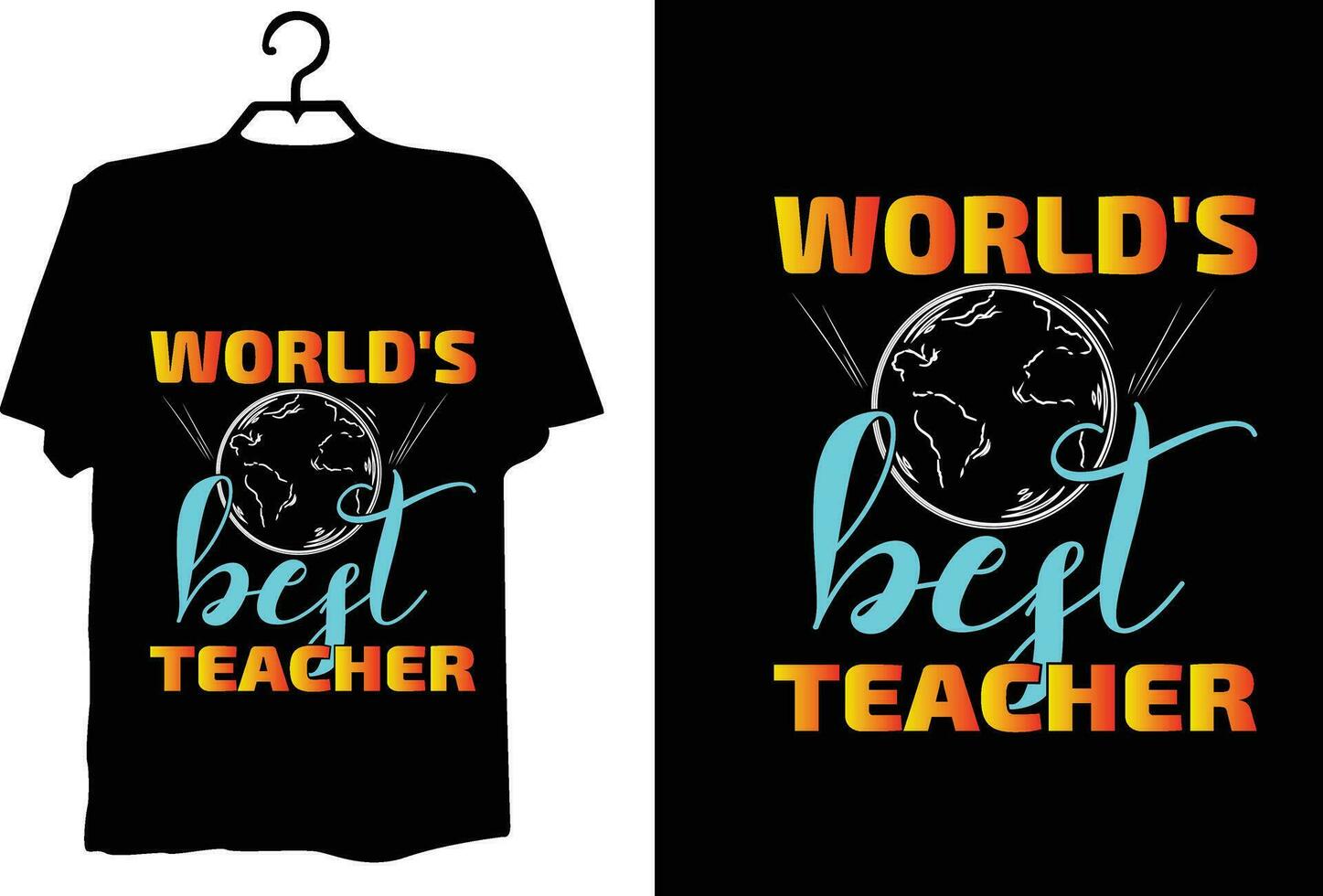 Teacher t shirt design vector