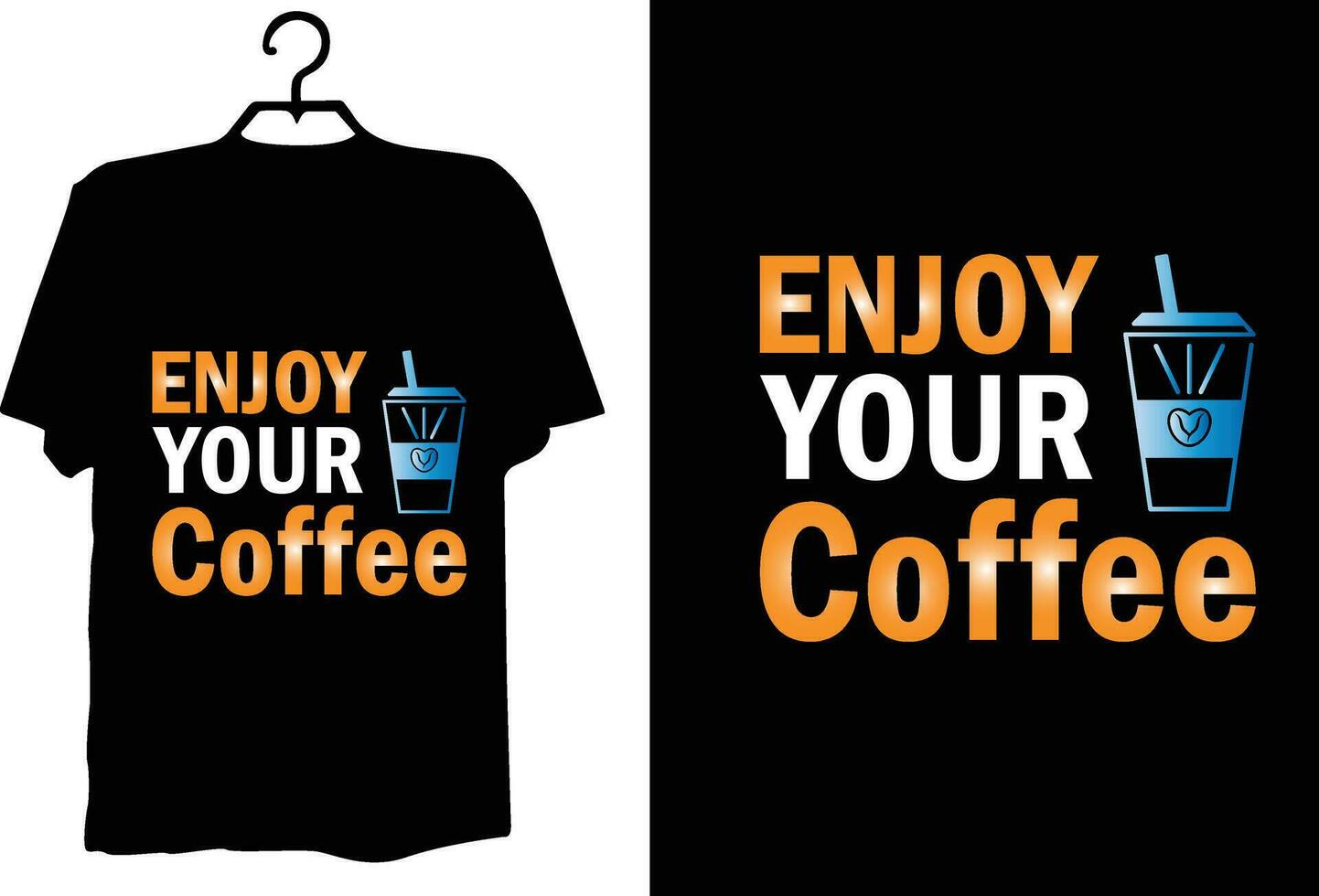 diseño de camiseta de café vector