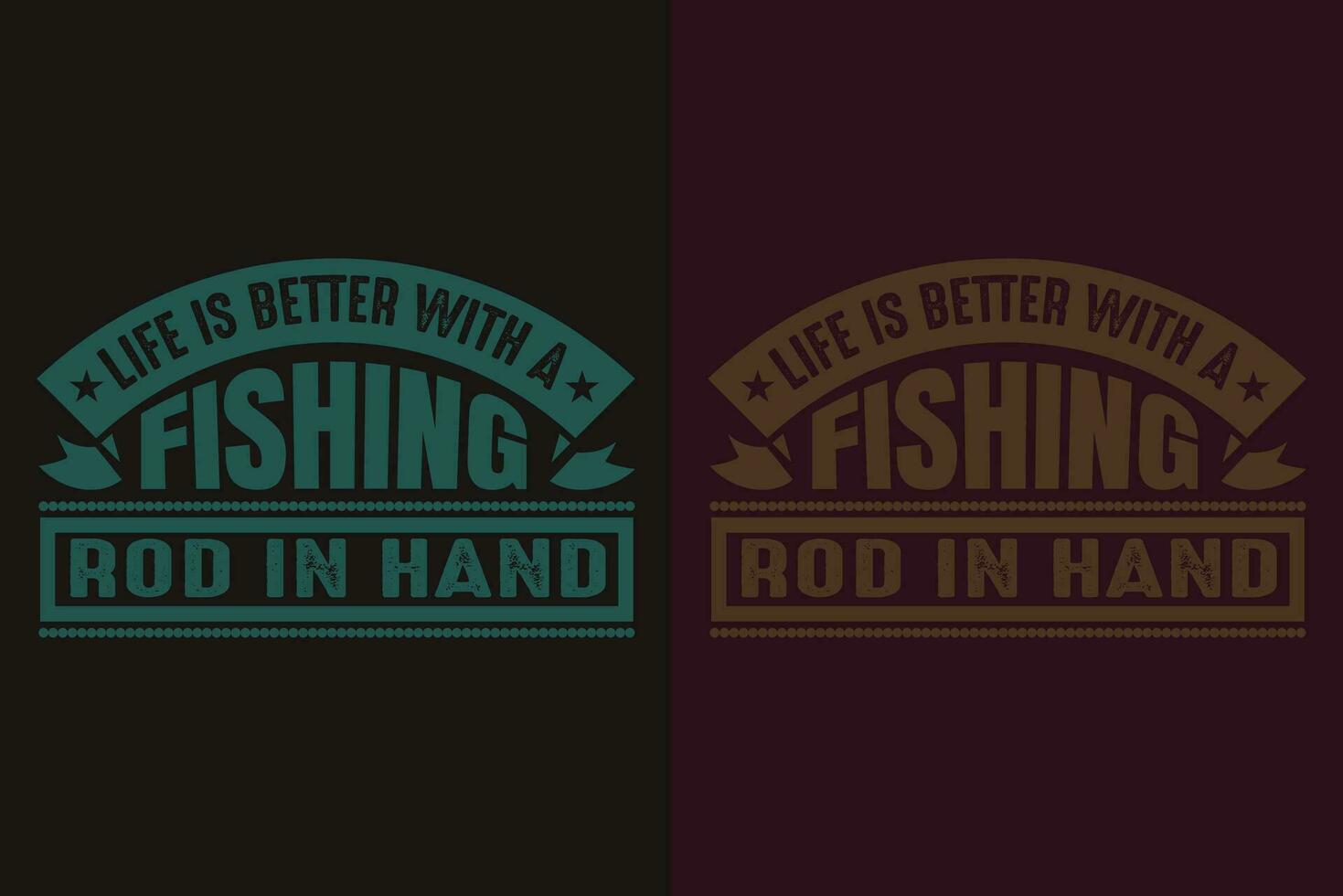 Life Is Better With A Fishing Rod In Hand, Fishing Shirt, Fisherman Gifts, Fisherman T-Shirt, Funny Fishing Shirt, Present For fisherman, Fishing Gift, Fishing Dad Gifts, Fishing Lover Shirt vector