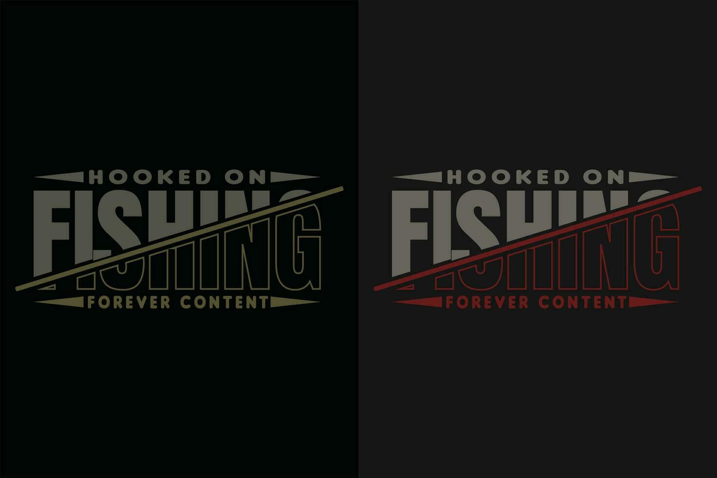 Hooked On Fishing Forever Content, Fishing Shirt, Fisherman Gifts, Fisherman T-Shirt, Funny Fishing Shirt, Present For fisherman, Fishing Gift, Fishing Dad Gifts, Fishing Lover Shirt, Men's Fishing vector