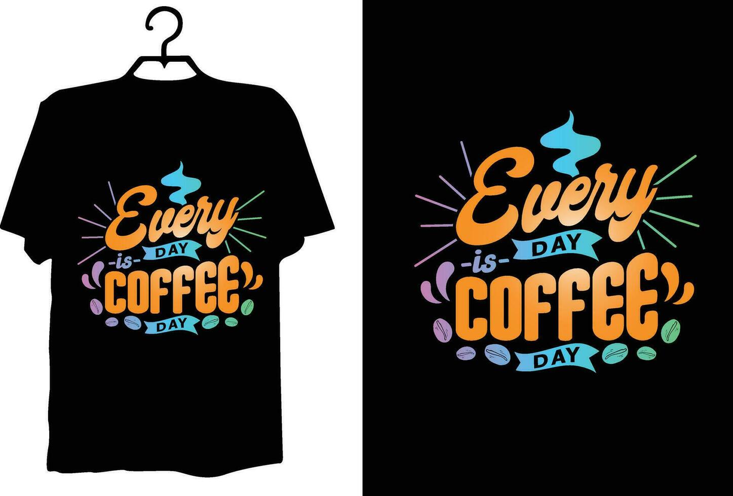 Coffee t shirt design vector