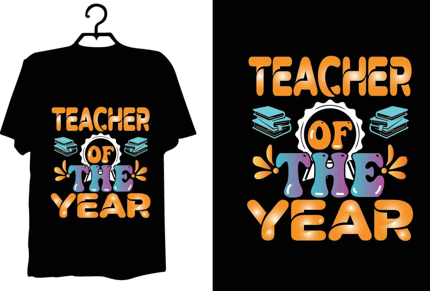 Teacher t shirt design vector