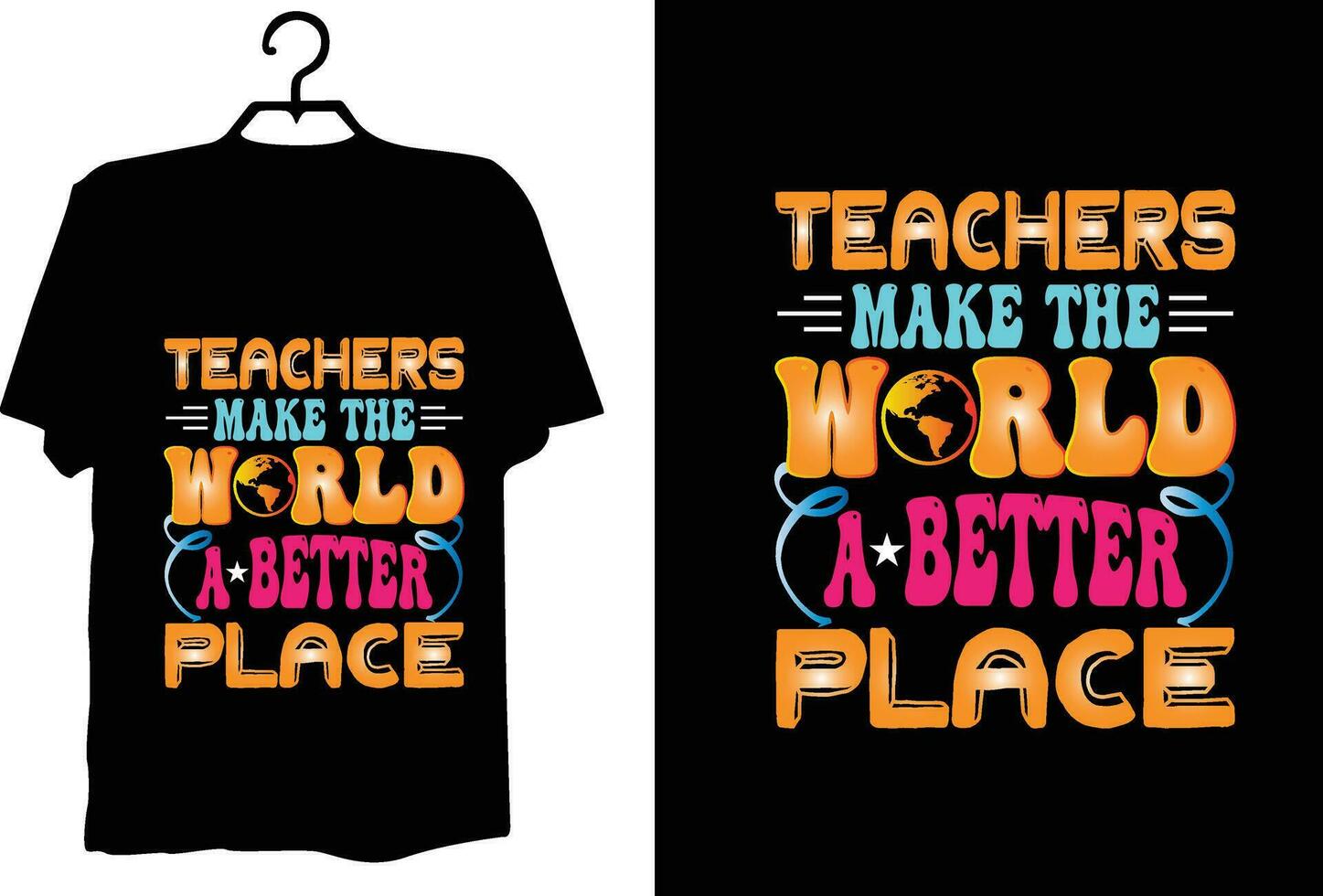 Teacher t shirt design vector