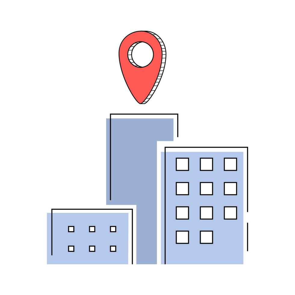 We Have Moved. New place, new home icon vector
