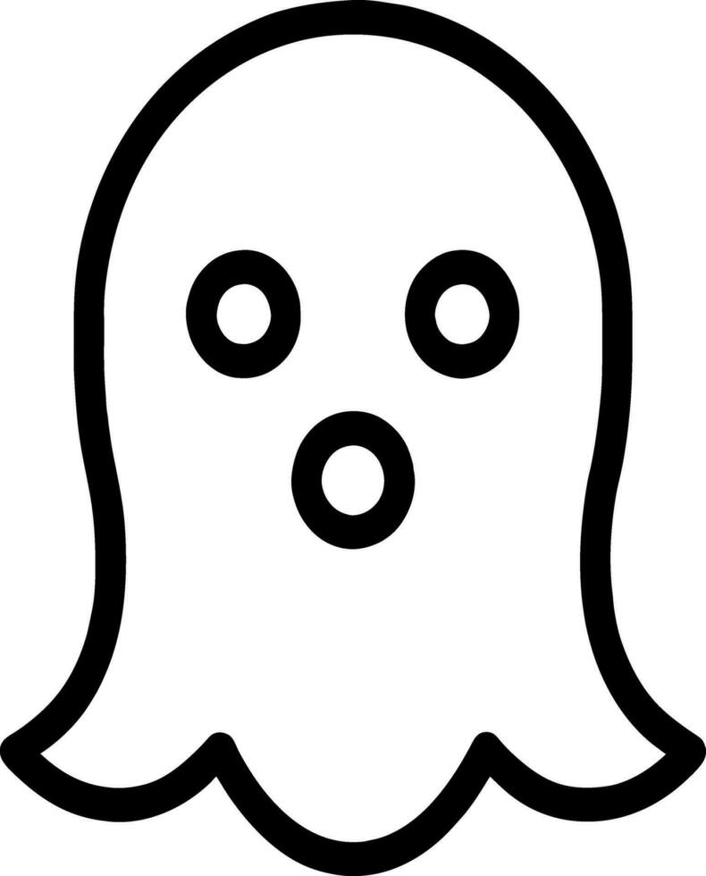 vector illustration of ghost cartoon