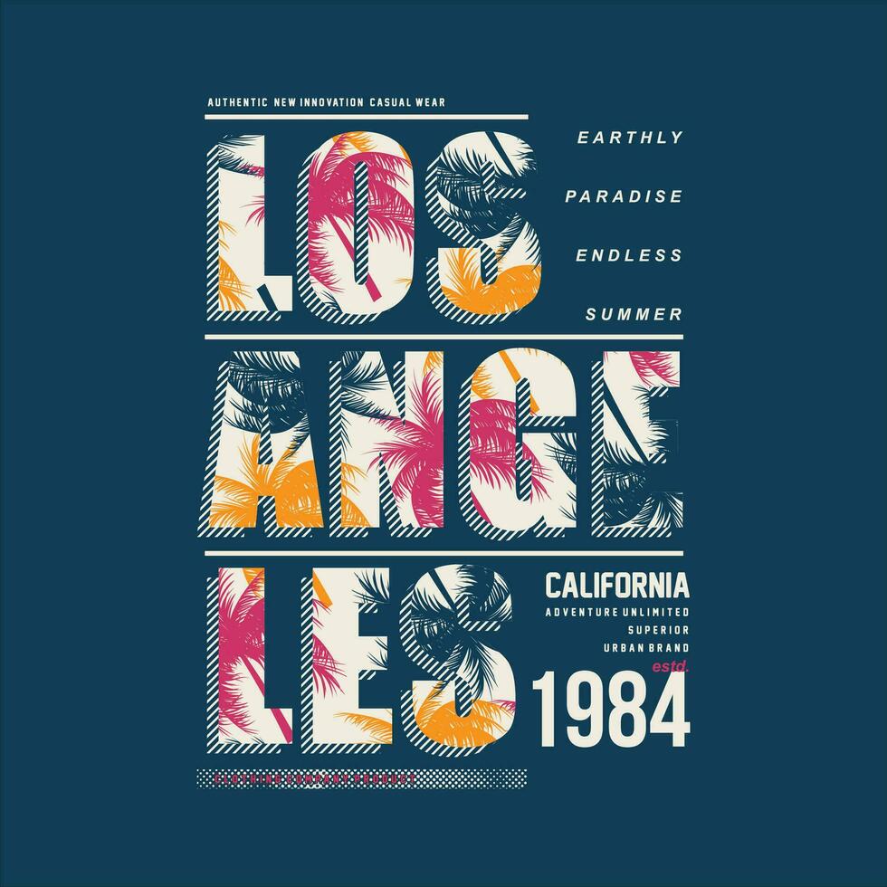 los angeles abstract graphic, typography vector, t shirt design illustration, good for ready print, and other use vector