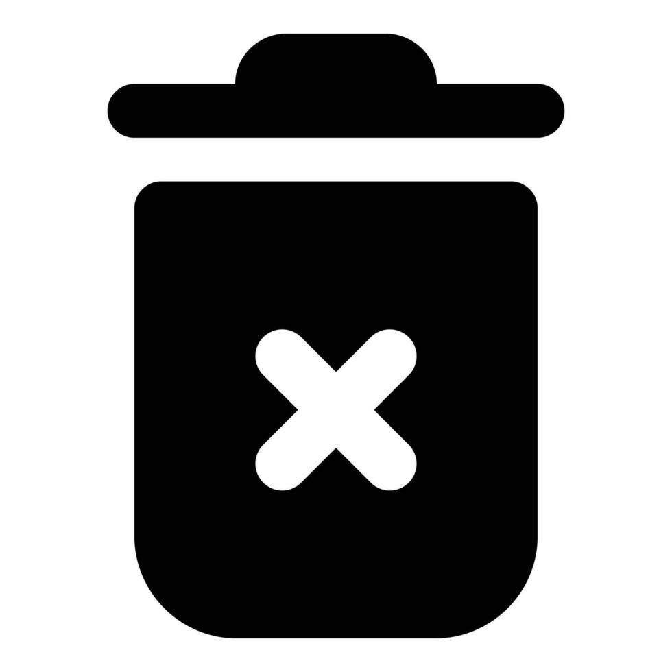 trash can icon vector