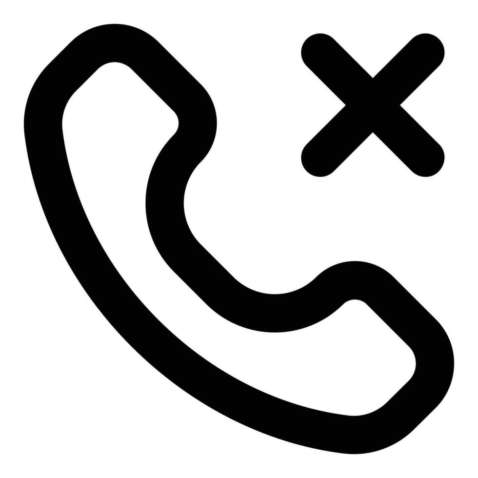 missed call icon vector