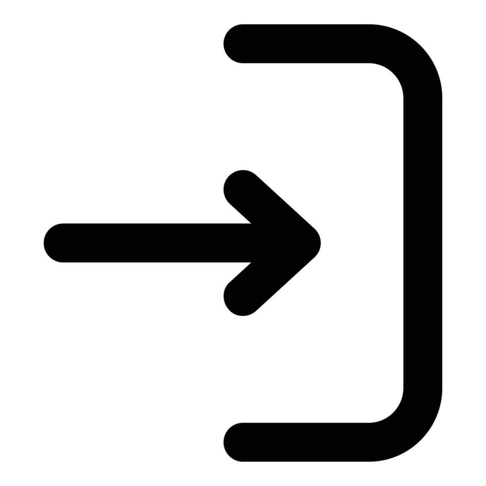 sign in icon vector