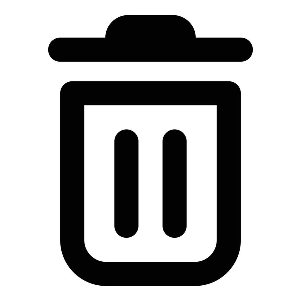 trash can icon vector