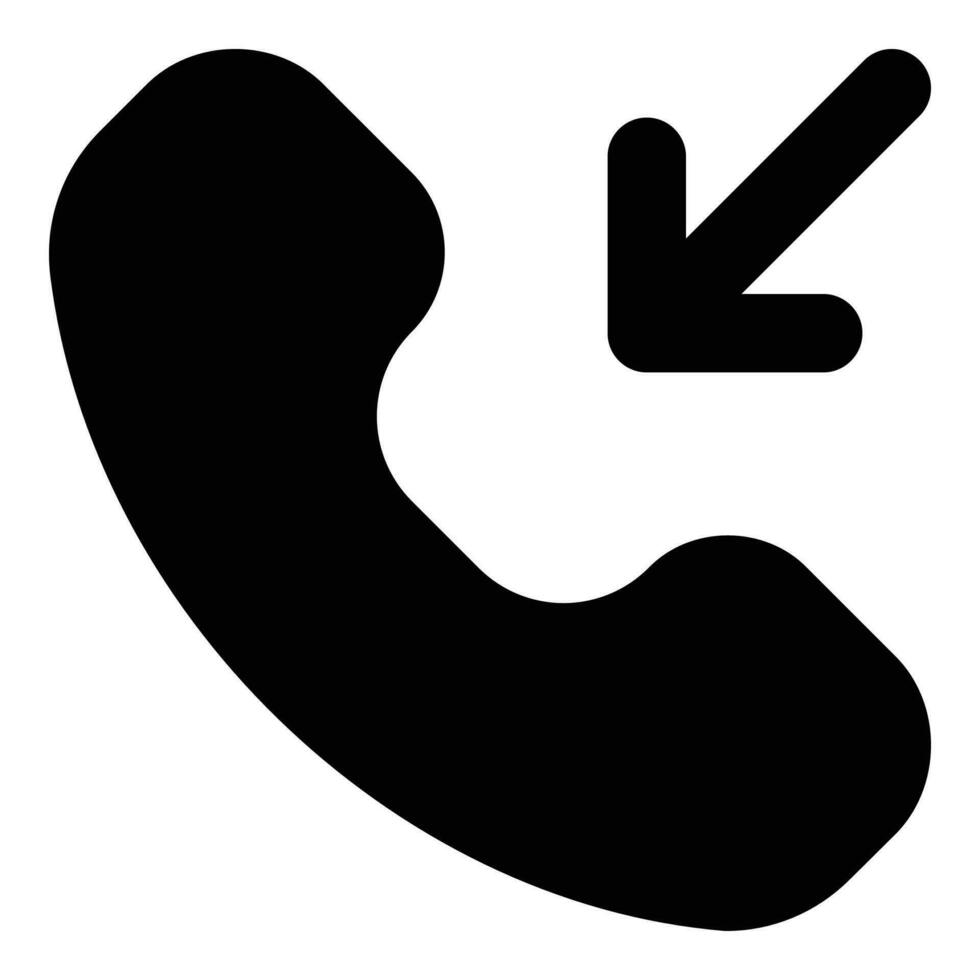 incoming call icon vector