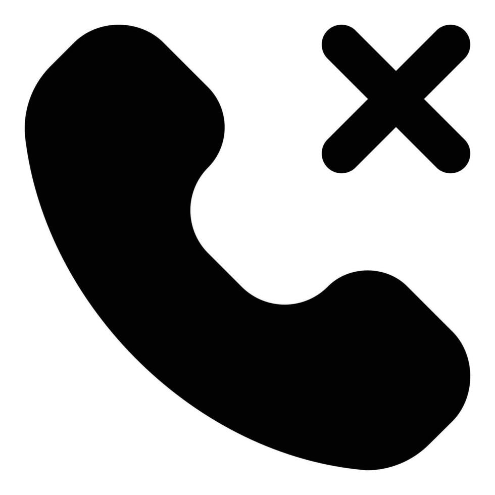 missed call icon vector