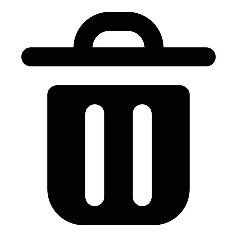 trash can icon vector