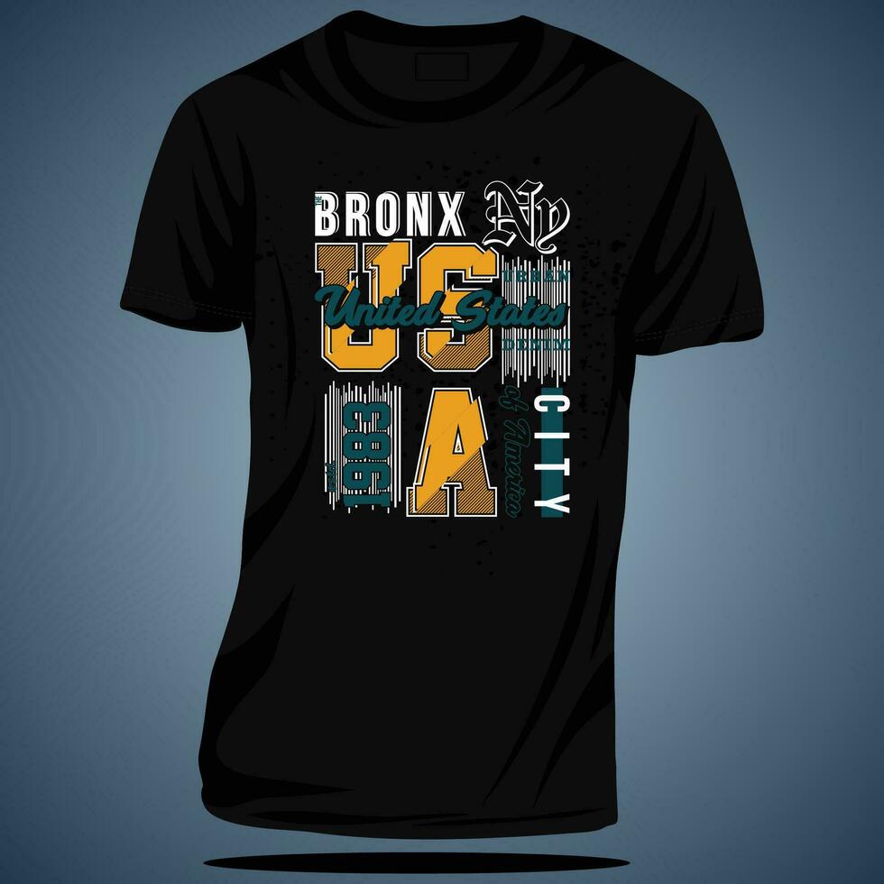 the bronx abstract, typography design vector, graphic illustration, for t shirt vector