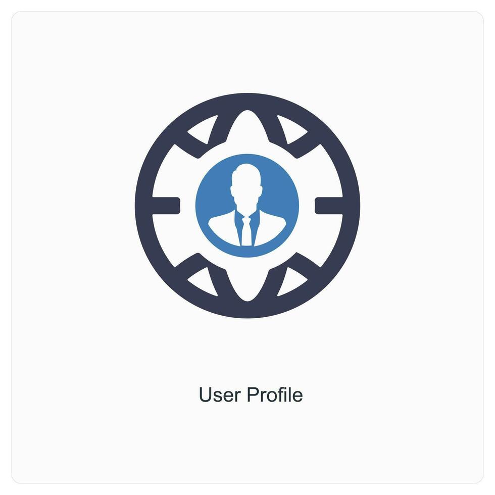 user profile and user icon concept vector