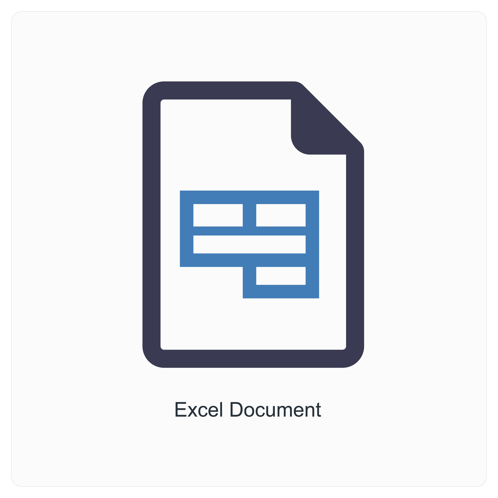 Excel document and sheet icon concept 27013489 vector art at vecteezy