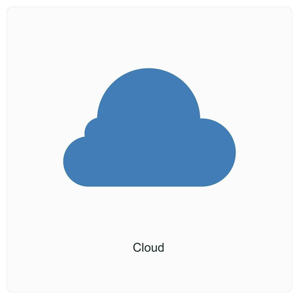 Cloud and weather icon concept vector
