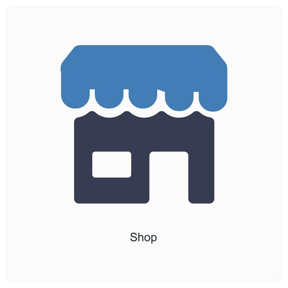 Shop and retail icon concept vector