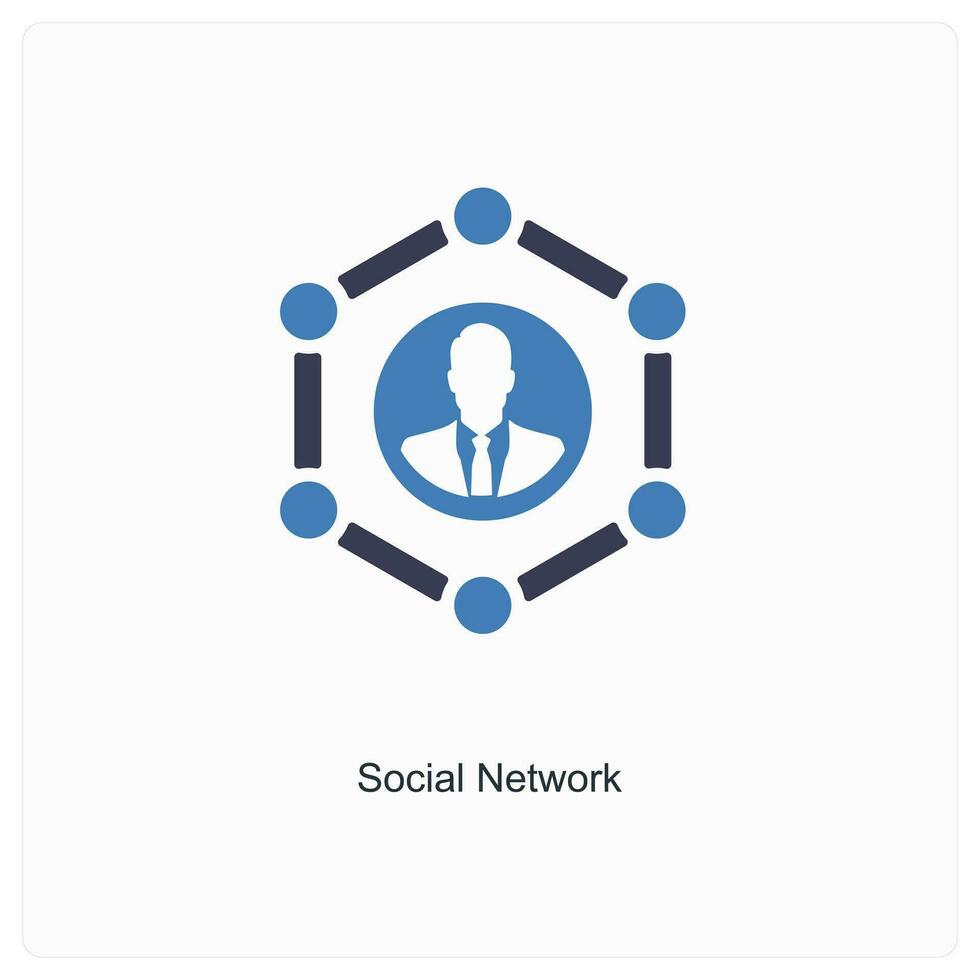 social network and share icon concept vector