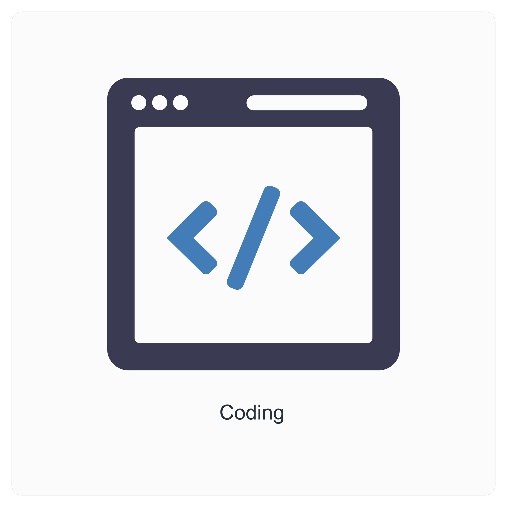 Coding and language icon concept 27013524 Vector Art at Vecteezy