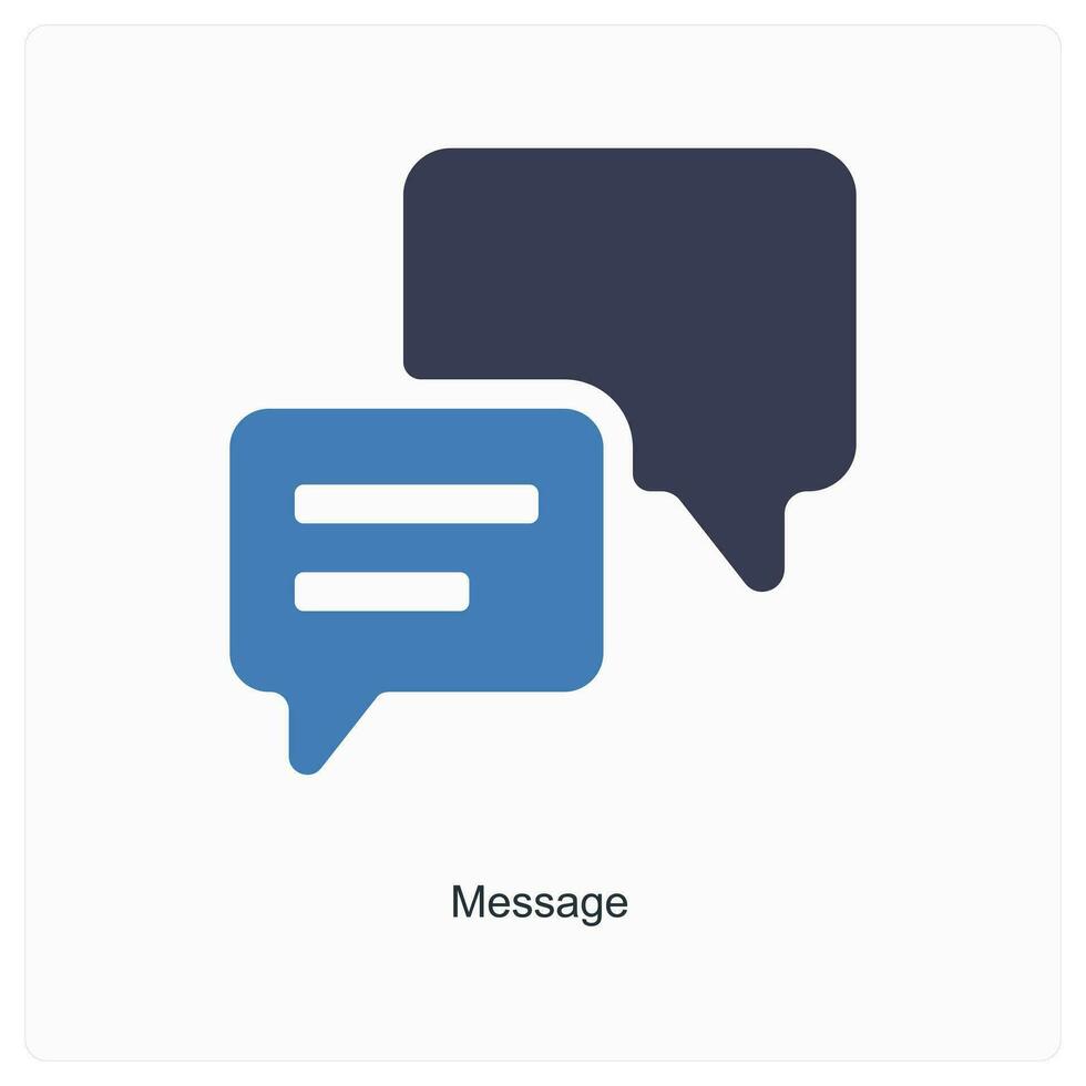 Message and privacy icon concept vector