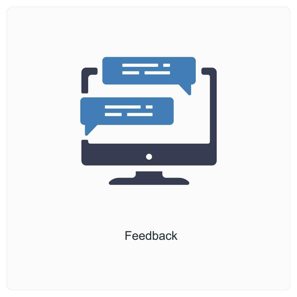 feedback and reviews icon concept vector