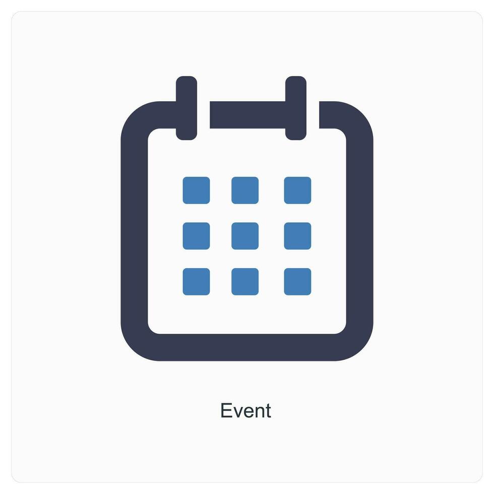 evento y calendario icono concepto vector