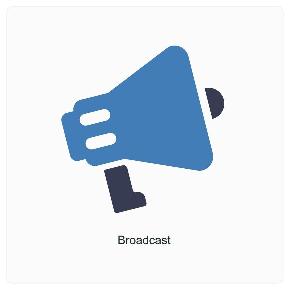 Broadcast and internet icon concept vector