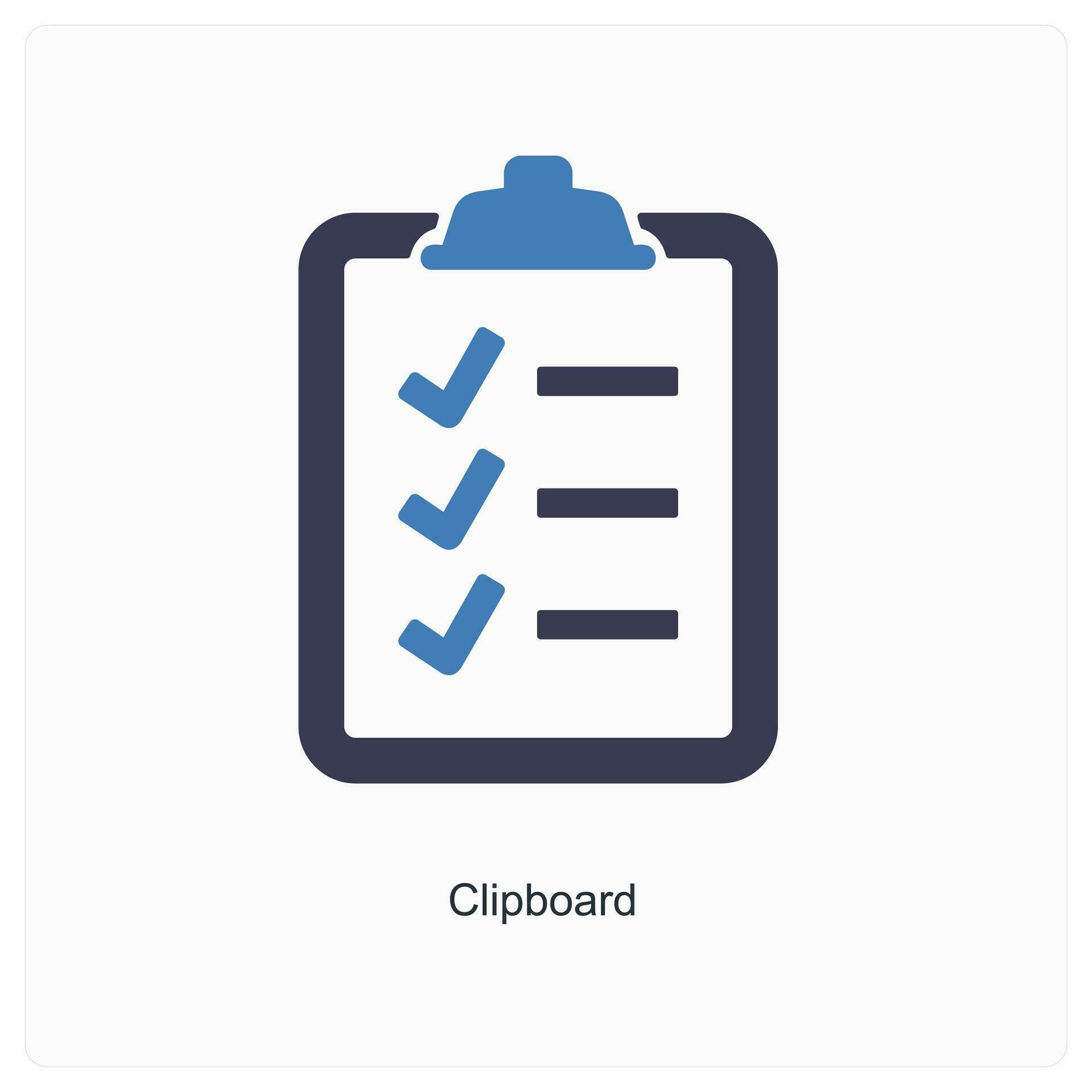 Clipboard and paper icon concept 27013555 Vector Art at Vecteezy
