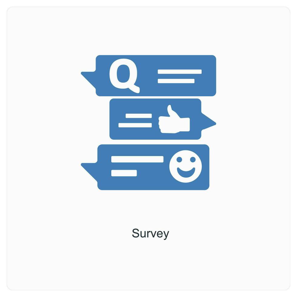 survey and ratings icon concept vector