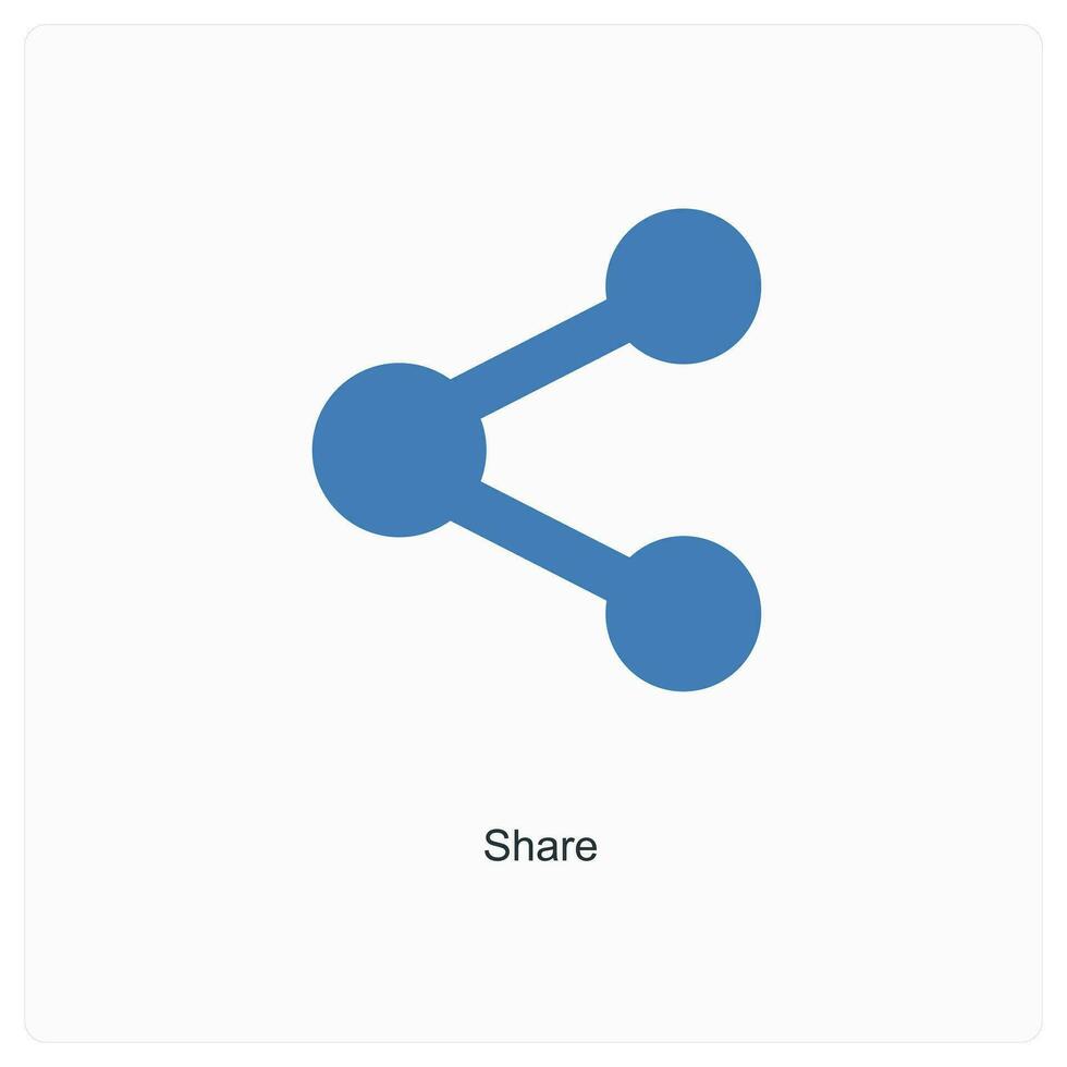 share and connection icon concept vector