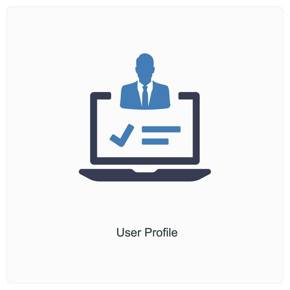 user profile and user icon concept vector