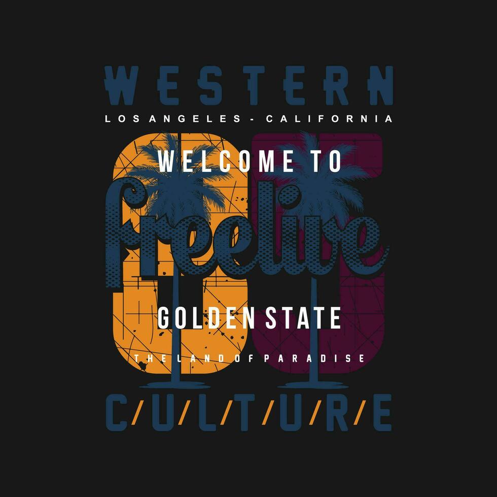 free live western culture graphic, typography vector, beach theme illustration, good for print t shirt and other use vector