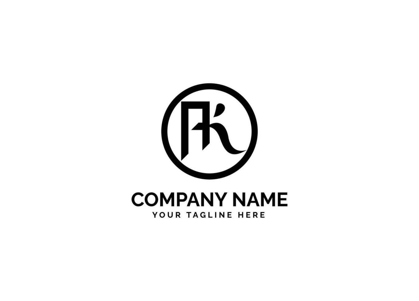 Ak letter logo design vector template. AK Alphabets Letters Logo Monogram. AK Circle Logo design
