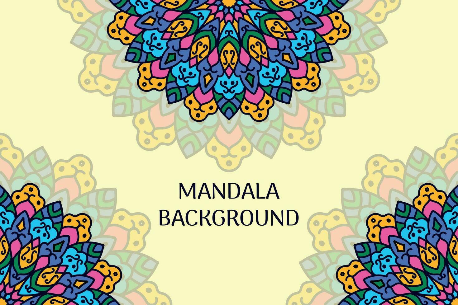 Luxury mandala background with colorful pattern Arabic east style. Decorative mandala for print, poster, cover, brochure, flyer, banner vector