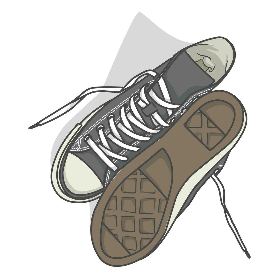 zapatillas diseño con lado ángulo. deporte Zapatos . vector