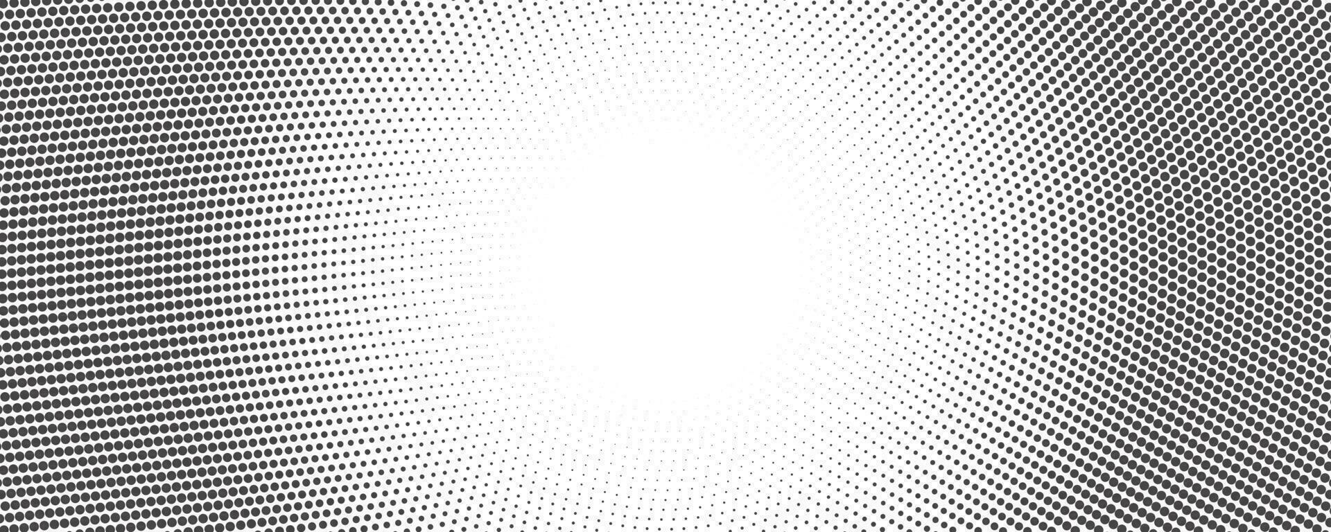 Dotted background. Abstracr halftone concentric pattern. Gradient mosaic radial texture. Vector